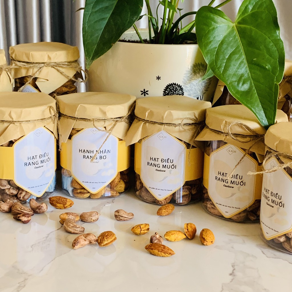 Combo 3 hộp các loại hạt dinh dưỡng - Hạt điều rang muối, Hạt macca, Hạt hạnh nhân rang bơ -  Kachi 