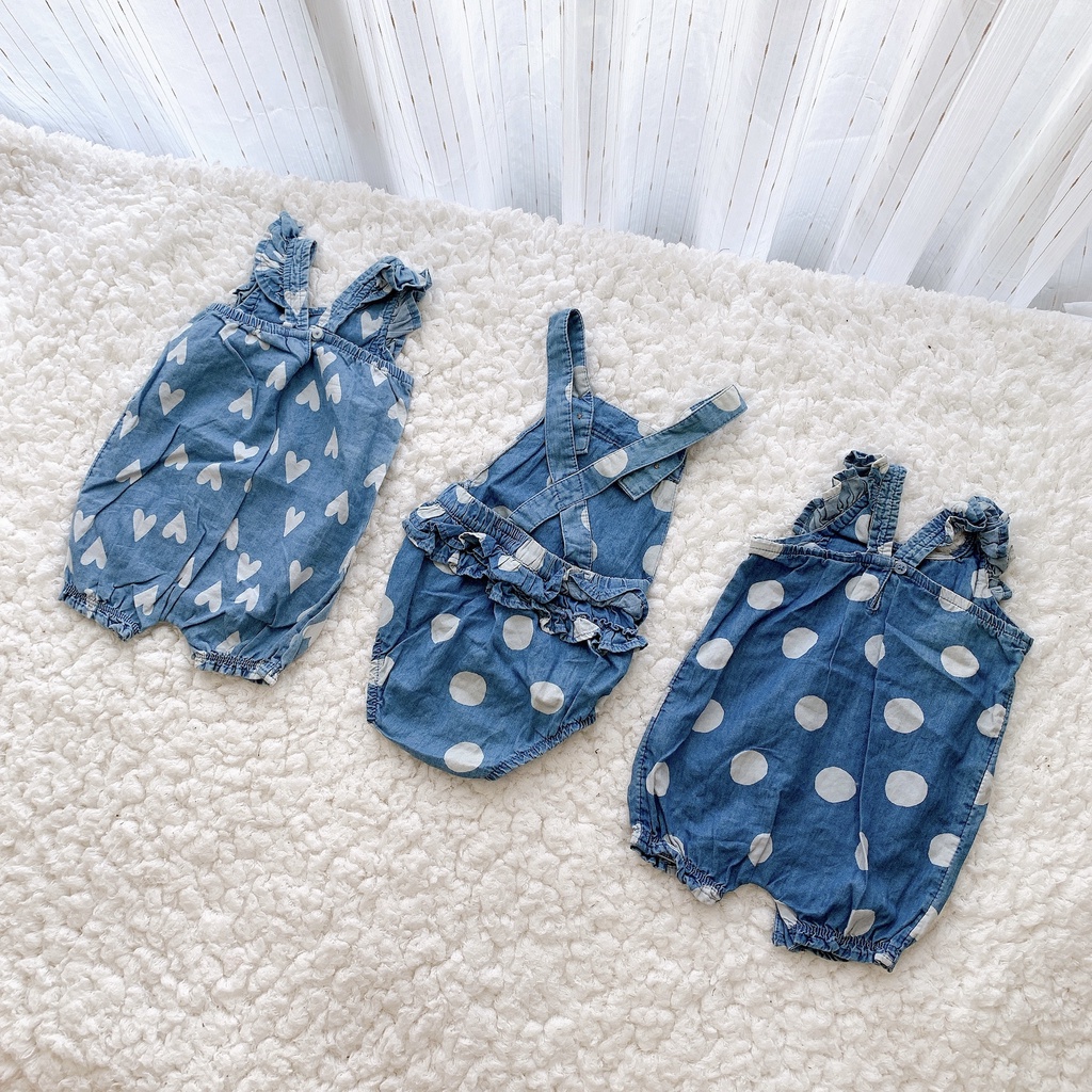 Body đùi chip chất denim xịn mềm mát, size 3-6 tháng