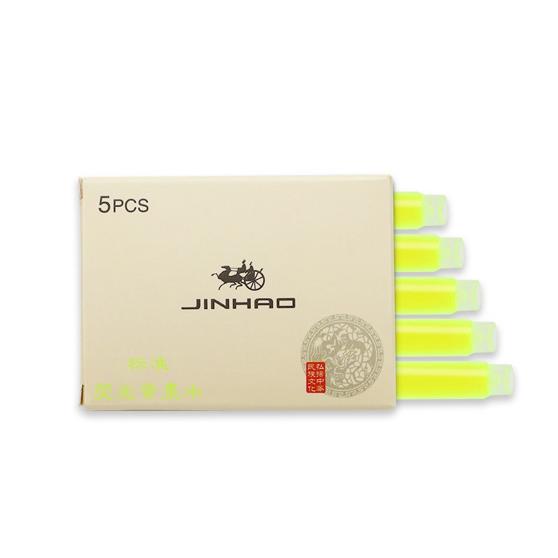 Set 5 ống mực bút máy màu xanh dương/đỏ/đen 2.6mm a6294