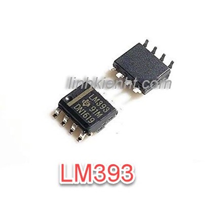 10 CON IC KHUẾCH ĐẠI THUẬT TOÁN LM393 LM393DR LM393D SOP-8 (CHÂN DÁN)