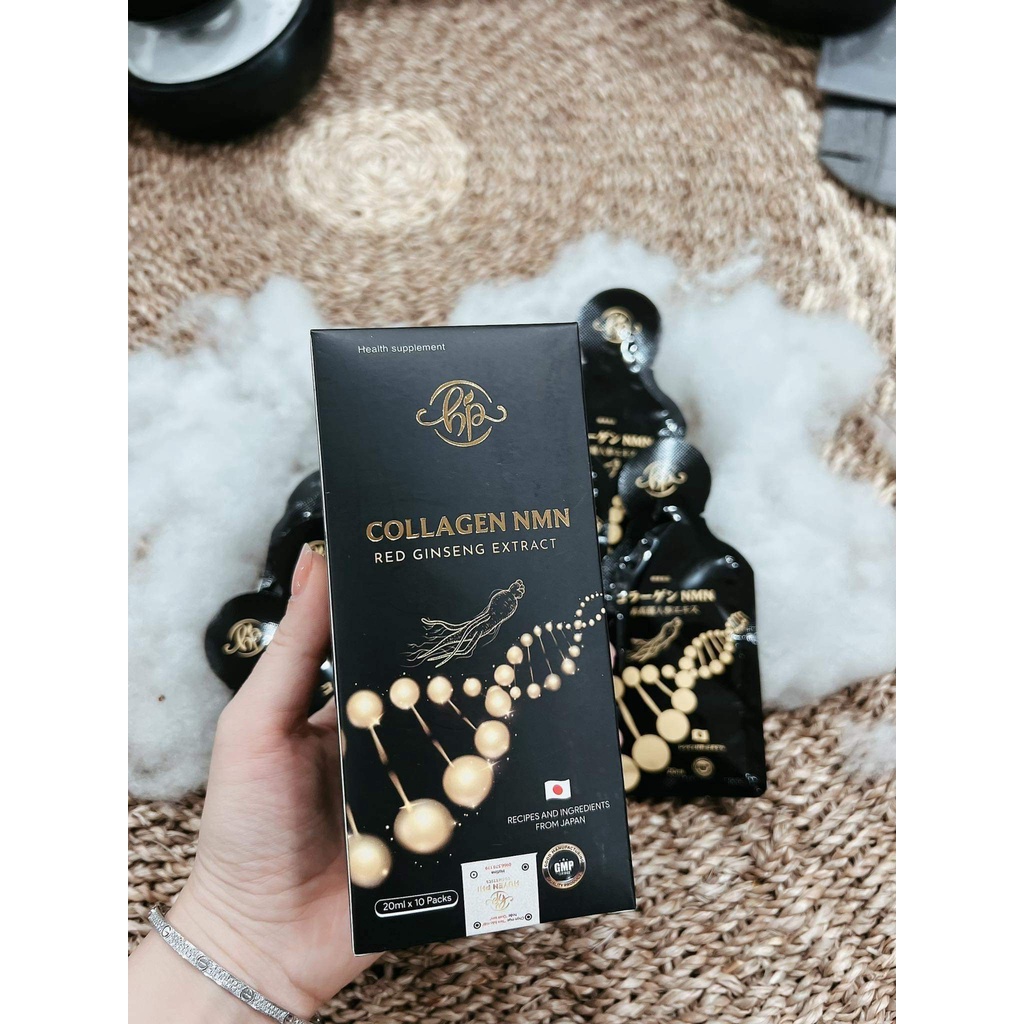 Collagen NMN Huyền Phi 10 gói/ hộp dạng thủy phân,giúp trẻ hóa da,tái tạo cấu trúc da gấp 3 lần