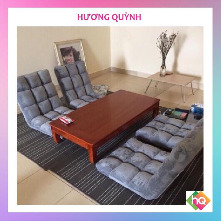 (HQ)Ghế tựa lưng lười ngồi bệt thư giãn văn phòng điều chỉnh 5 cấp độ tatami Hương Quỳnh