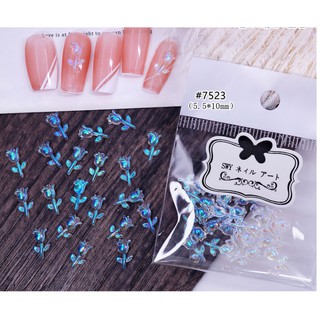 Charm hoa hồng trang trí nail