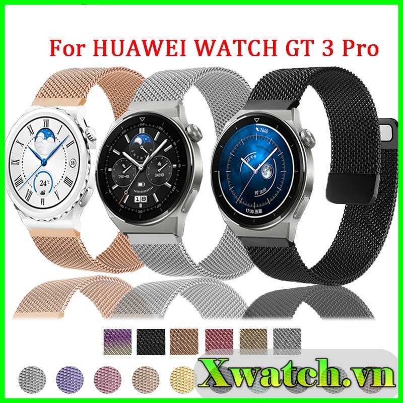 Dây Milanese loop nam châm thép không gỉ Huawei Watch GT3 46Mm 42Mm Watch GT2 Pro GT2e Huawei GT2 46mm Huawei GT Runner