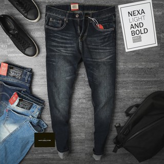 Quần Jean Nam SLIMFIT màu XANH RÊU ĐEN WASH – Hàng VNXK xuất dư xịn fit 50-85kg