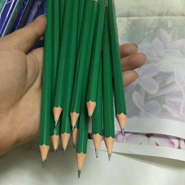 Bút chì xanh 2B có gôm tẩy