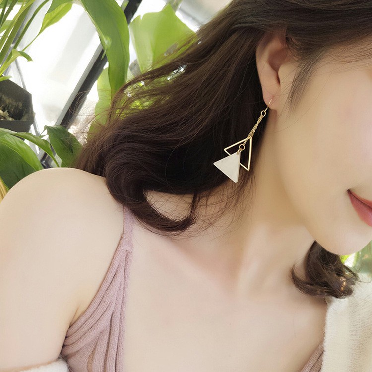SUXI Hoa tai kiểu dáng tam giác thời trang phong cách Hàn Quốc cho nữ