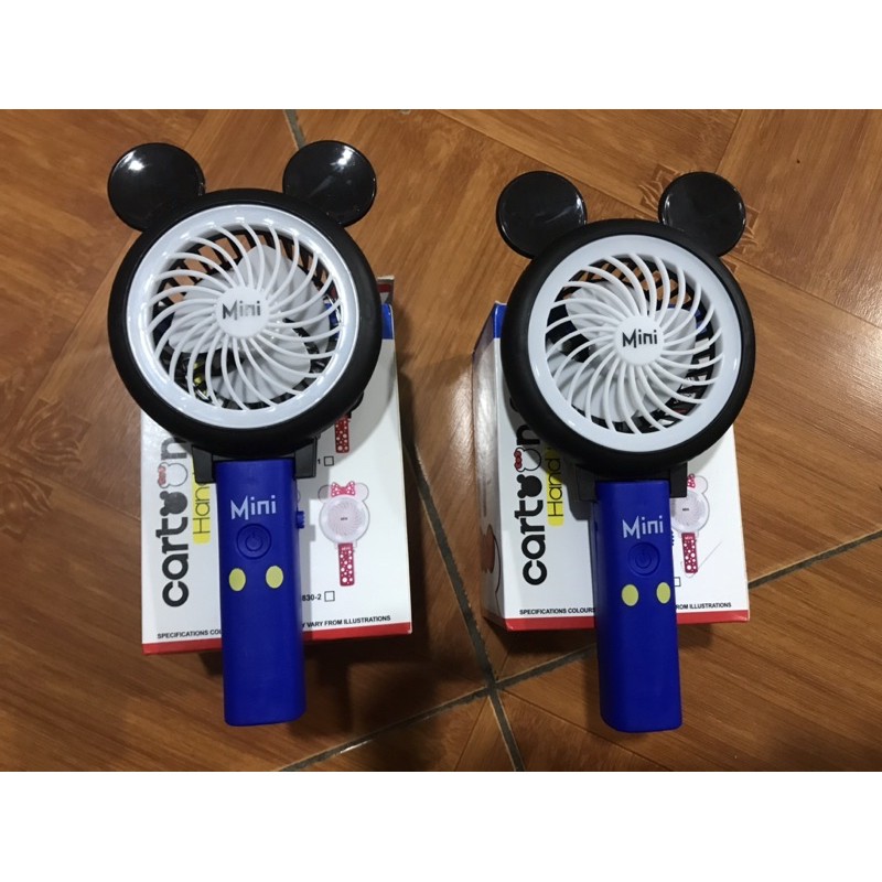 Quạt điện cầm tay 4 cánh có đế để bàn ( Quạt mini ) | BigBuy360 - bigbuy360.vn