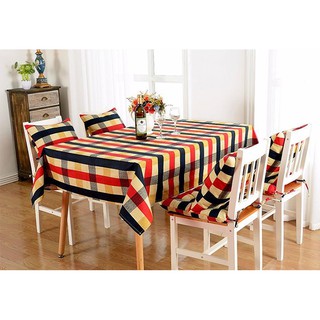 Khăn trải bàn cao cấp caro đỏ đen BINBIN KB13