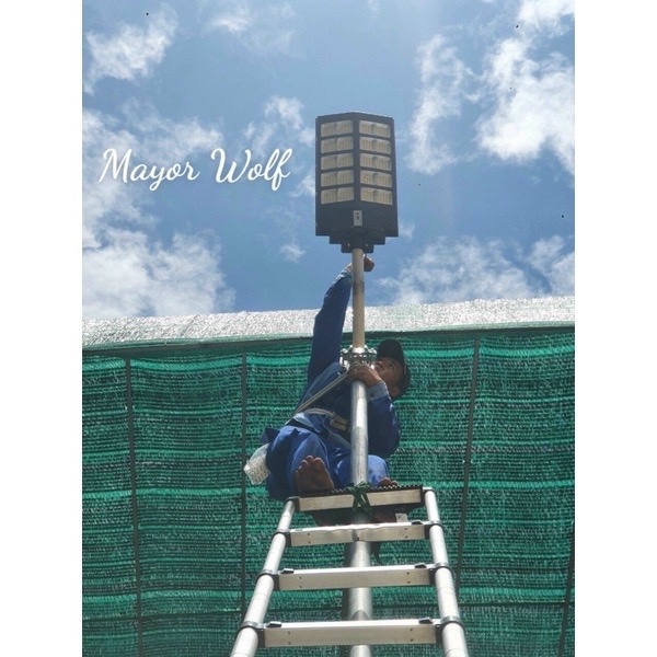 Đèn đường năng lượng mặt trời CX-AT-500 500W Đèn đường liền thể cảm biến chuyển động chống chộm Auto sáng tắt tối tự bật