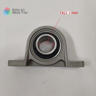 GỐI ĐỠ VÒNG BI DẠNG TRỤC ĐỨNG P003 – 17MM