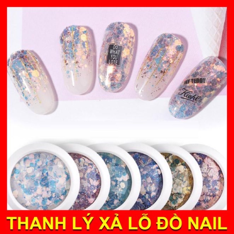 Sét nhũ vẩy cá trang trí móng