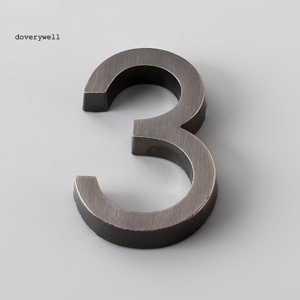 Bảng Số Phòng 6cm Mạ Vàng In Chữ Số Cho Trang Trí