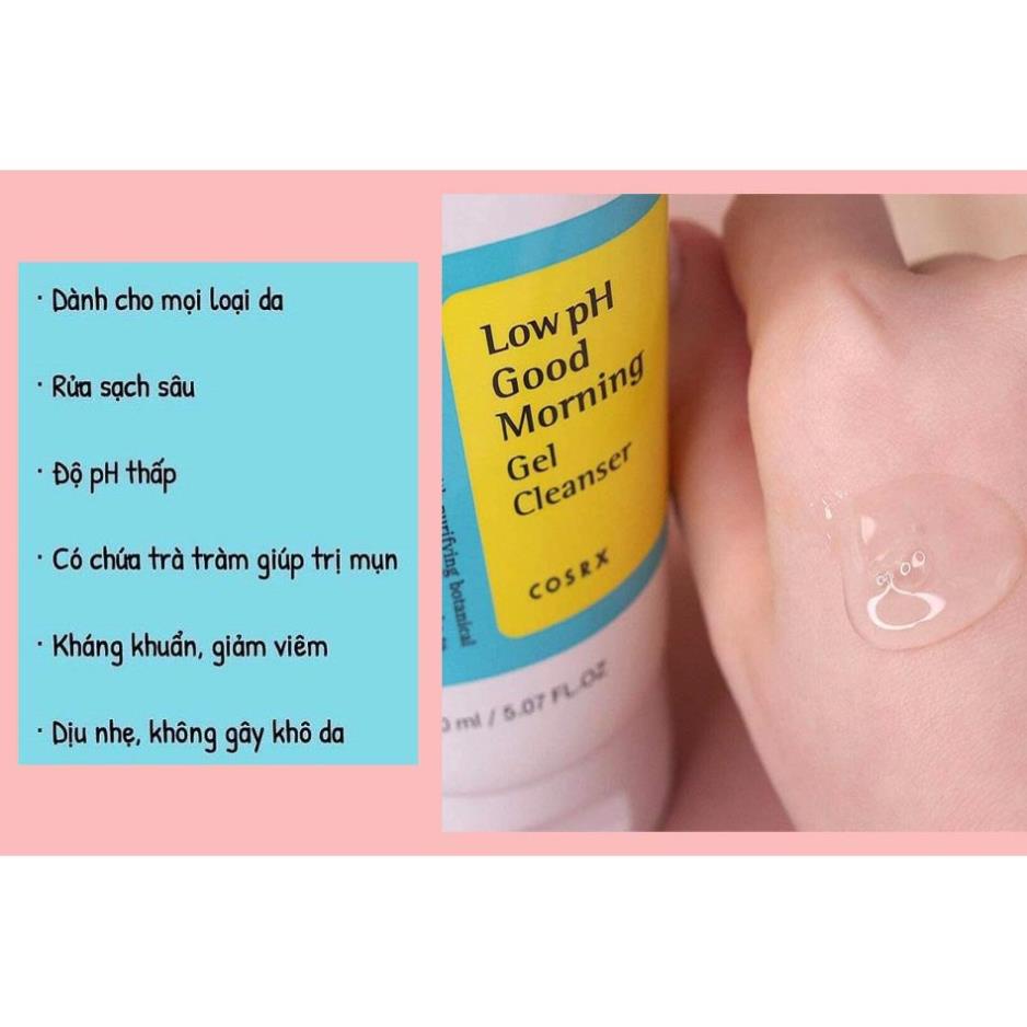Sữa rửa mặt Cosrx Low Ph Good Morning Gel Cleanser 150ml a | BigBuy360 - bigbuy360.vn