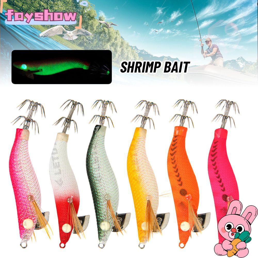 Móc Mực Dệt 1.5 Chất Lượng Cao# Mồi Câu Cá Giả Hình Tôm Dạ Quang 7.9cm 5.2g