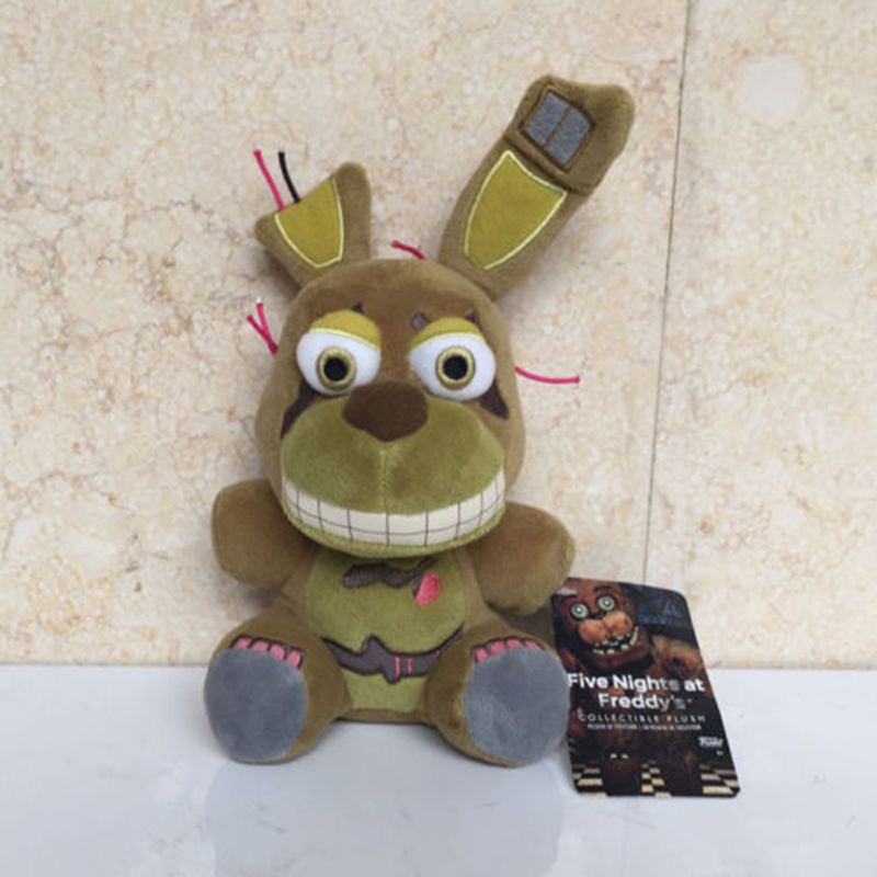 Đồ chơi nhồi bông nhân vật game Five Nights At Freddy's Nightmare Freddy Bear Foxy Bonnie mềm mại 25cm
