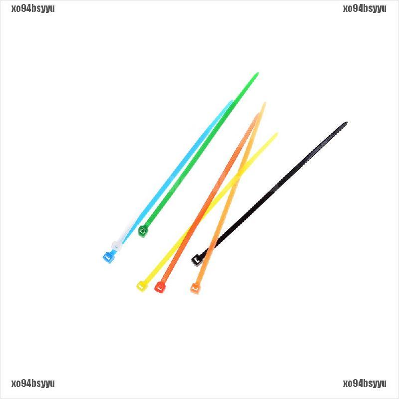 100 Dây nylon 3x100mm nhiều màu sắc dùng để cố định dây cáp tiện dụng