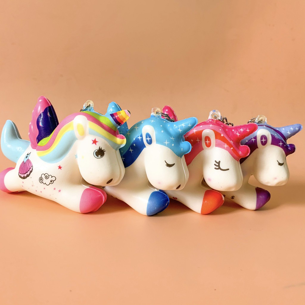 Squishy Kỳ Lân Mini - Móc Khóa Squishy Hình Kỳ Lân Dễ Thương