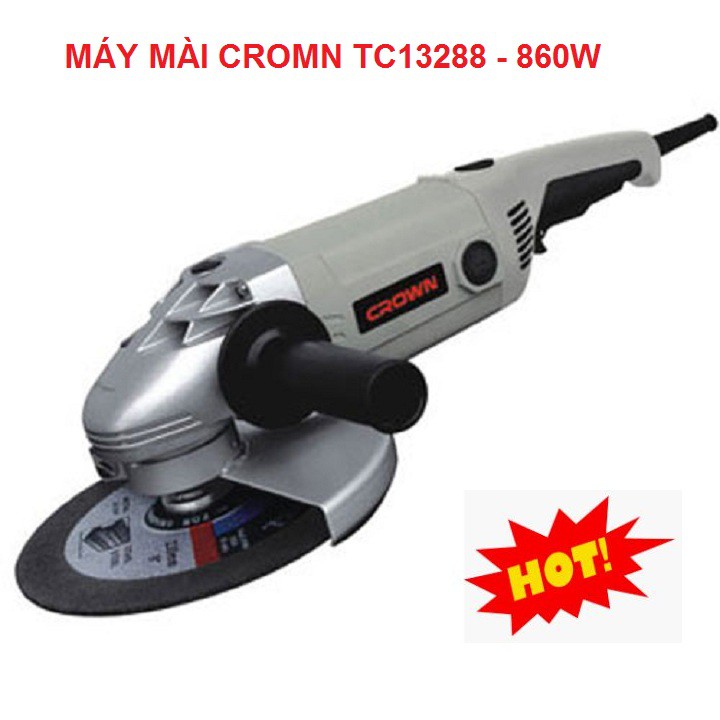 Máy Mài Góc Tặng Đĩa Cắt, Máy Cắt Crown CT13322 - CT13288 Chính Hãng ( Bảo Hành 6 Tháng )