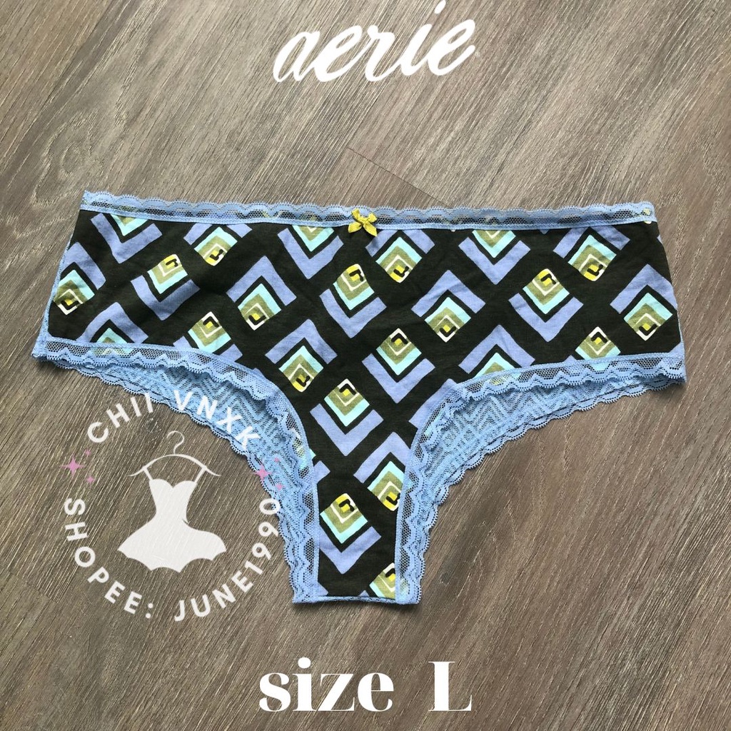 Quần lót Aerie ren cotton xuất xịn size L