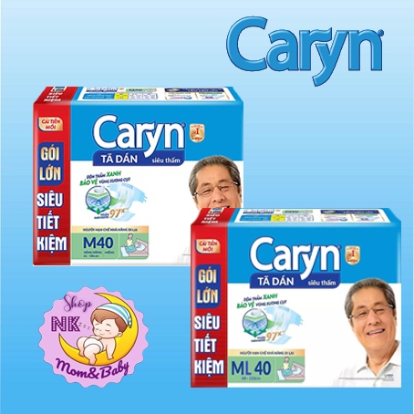 Tã Dán Người Lớn Caryn size M40,ML40