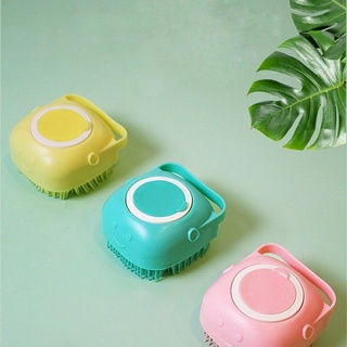 Bàn chải tắm,bàn chải silicon massage cho chó mèo