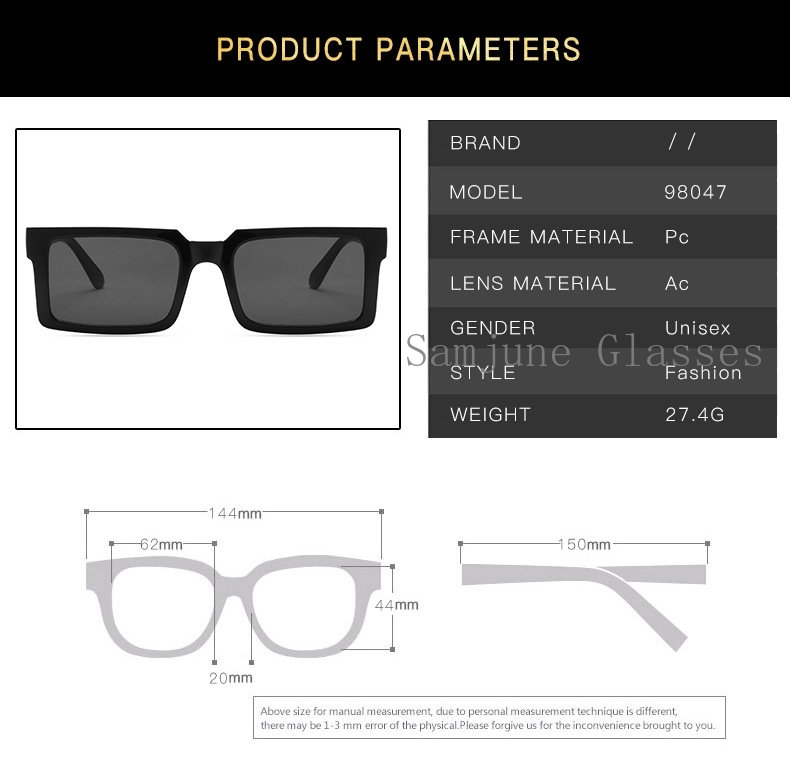 Kính Mát Samjune Phong Cách Âu Mỹ Thời Trang Cho Nữ