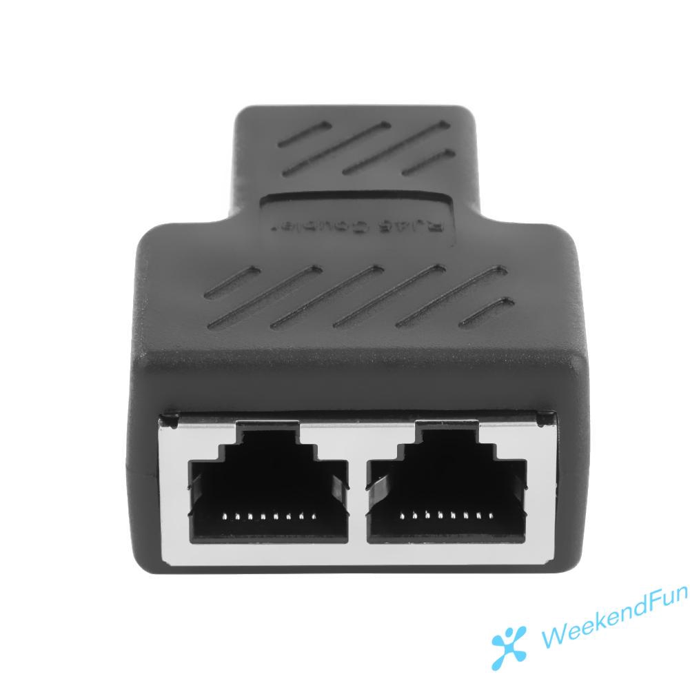 Đầu Chia 2 Cổng Kết Nối Dây Mạng Lan Rj45 Tiện Dụng