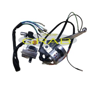 Cụm công tắc tay lái xe CUB 81 (TRÁI, PHẢI VÀ CẢ BỘ) - củ công tắc tay lái xe Cub