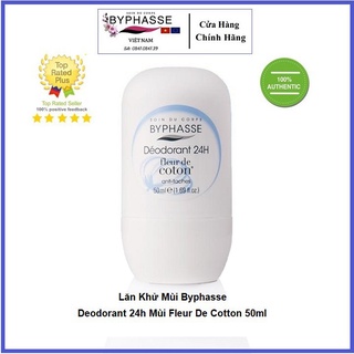 Lăn Khử Mùi Byphasse Deodorant 24h Mùi Fleur De Cotton 50ml