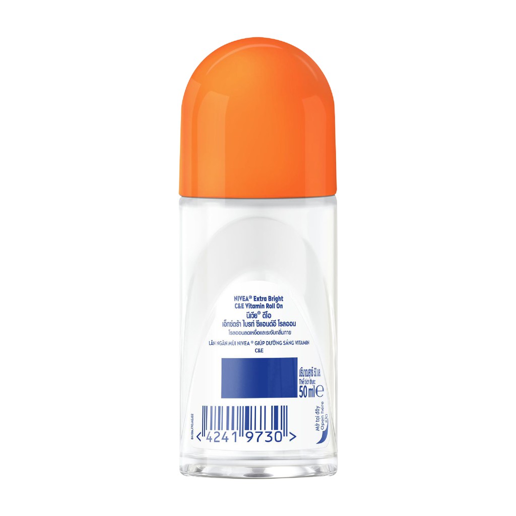 Lăn Ngăn Mùi Dưỡng Sáng NIVEA Vitamin C&E | Vitamin C | Vitamin E (50 ml) - 84186