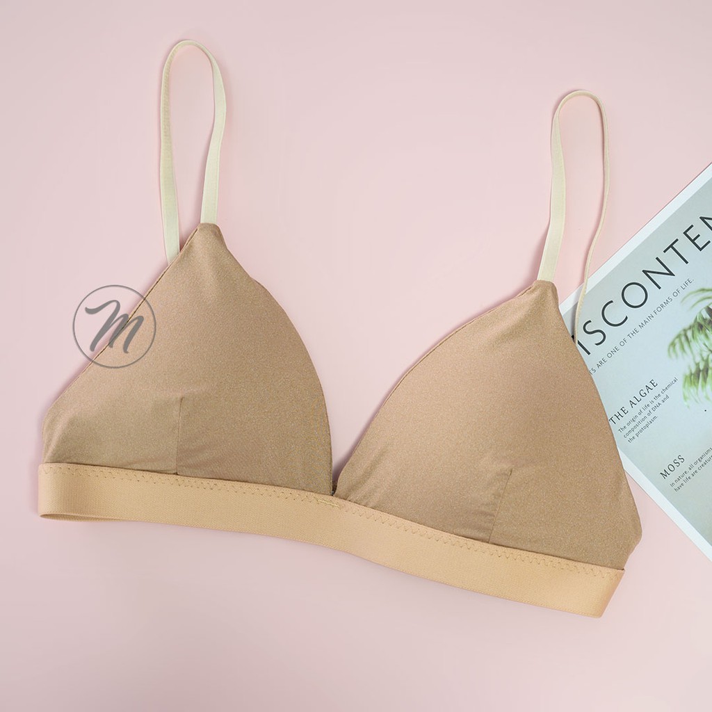 Áo Lót Nữ Bralette Sunflower Trơn Không Gọng Mút Mỏng (Mustoto MA01)