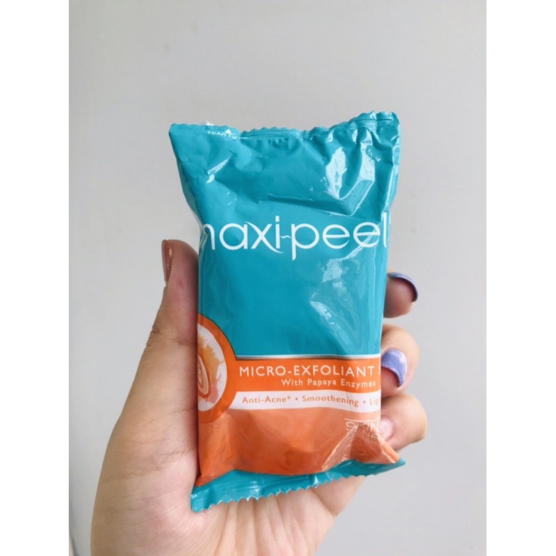 Xà phòng Maxi peel MAXIPEEL-Xà bông cục giảm mụn thâm cho lưng và cơ thể Maxipeel Exfoliant Soap 125