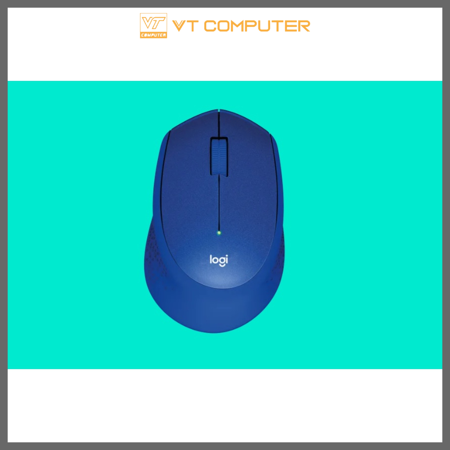 Chuột Không Dây Logitech M331 / Wireless 2.4Ghz / Xanh Đen / Bảo Hành 24 Tháng