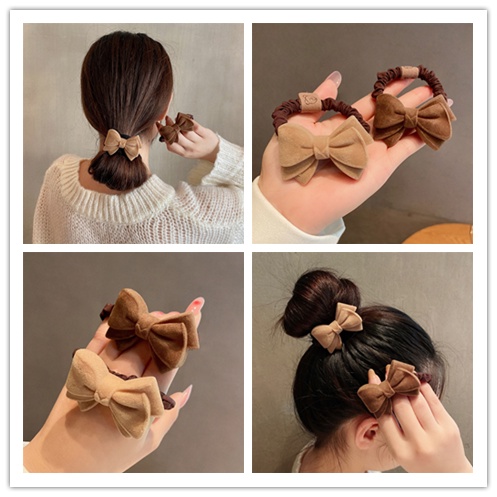 Dây Buộc Tóc Thắt Nơ Thiết Kế Đơn Giản Xinh Xắn