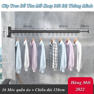 [ Home Decor ] Cây Treo Đồ Thu Mở Thông Minh – Xoay 360 Độ Gọn Gàng Tiện Lợi