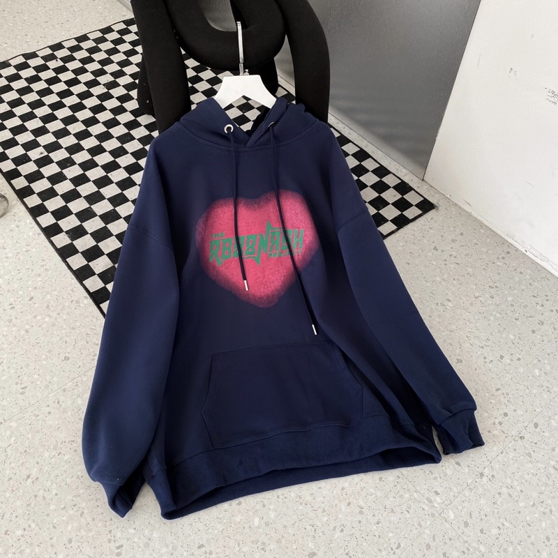 Áo hoodie nỉ bông unisex form rộng NASH cao cấp AN5598 by COCCACH