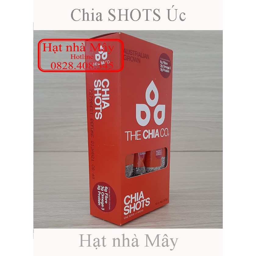 Hạt Chia Úc THE CO tiện dụng 10 gói nhỏ [ Mẩu mới ]