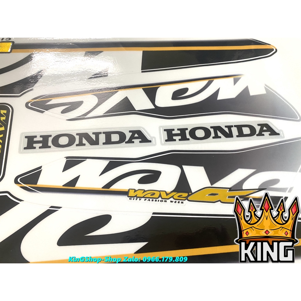 Tem Rời Wave 110cc Ghép Crom Xe Đen   -Ảnh Thật -#Temxemay#Decal #Wave #Wave110 #Wave110cc
