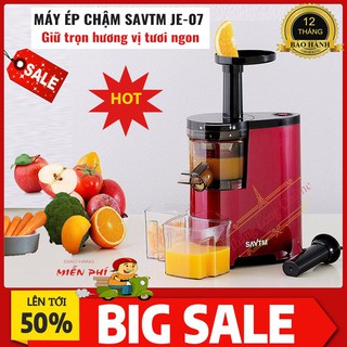 Máy Ép Chậm Tự Động Savtm JE07 Chính Hãng - Máy Ép Các Loại Rau, Củ, Quả - Bảo Hành 12 Tháng