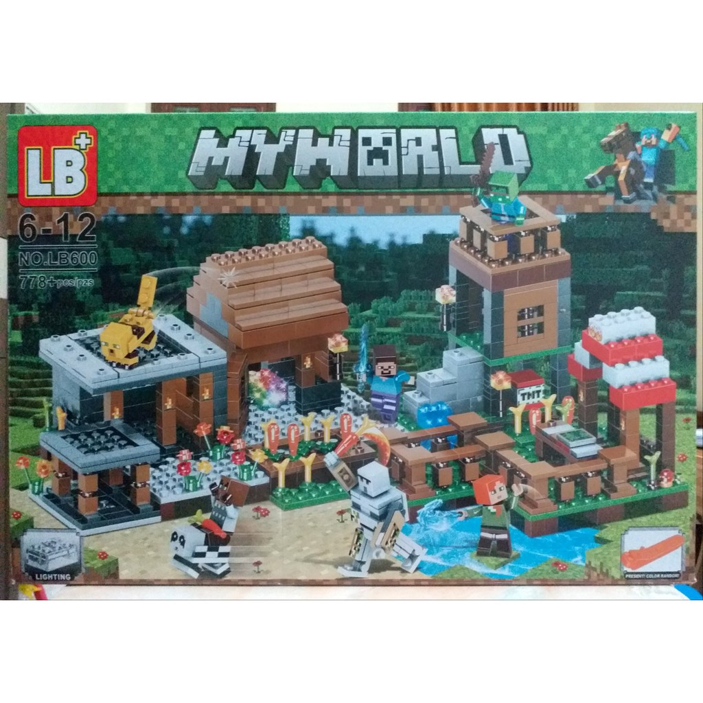 Lego My World minecraft nhà máy nông trại