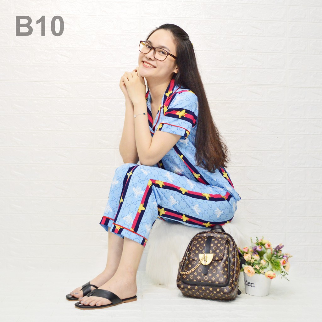 Đồ bộ mặc ở nhà chất vải kate lụa cao cấp ( B10 )