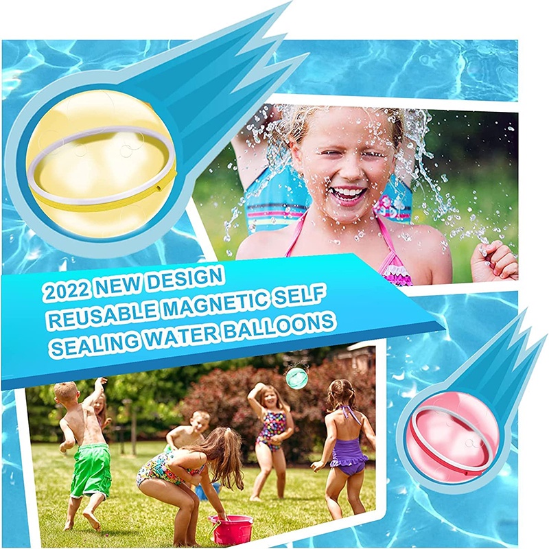 Bong Bóng Nước Nam Châm Silicone Trẻ Em Có Thể Tái Sử Dụng Cho Trò Chơi Chiến đấu Dưới Nước