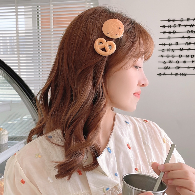 Kẹp Tóc Hình Bánh Quy Dễ Thương Cho Bé Gái