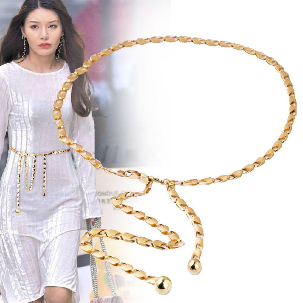 Thắt Lưng Dây Xích Mảnh Phong Cách Cổ Điển Cho Nữ