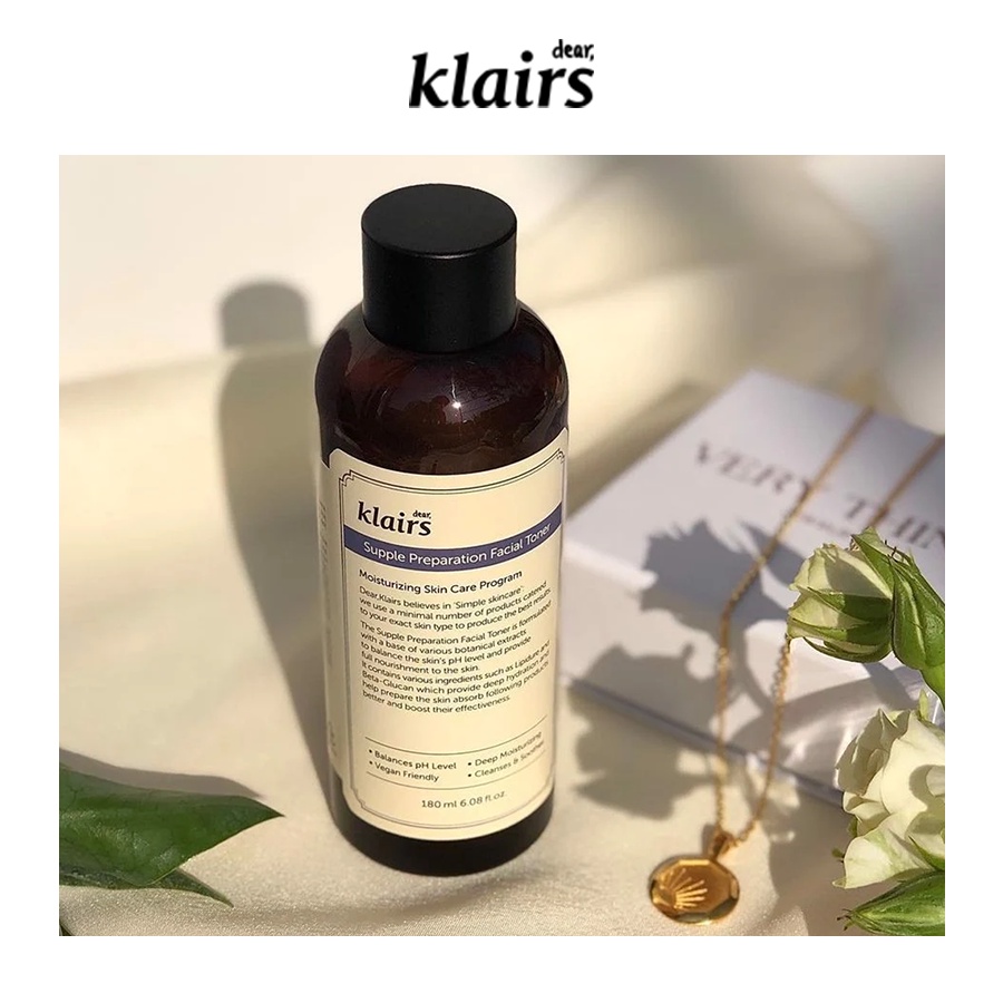 Nước Hoa Hồng Klairs Supple Preparation Facial Toner 180ml