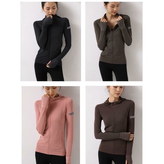 Áo Khoác Nữ Body Tập Gym,Yoga, Đi Nắng Vải Thun Dệt Cao Cấp ( Áo Có Túi Dây Kéo, Có Nón )