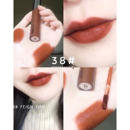 SON KEM BBIA LAST VELET LIP TINT ver 8 màu 38 Nâu chocolate