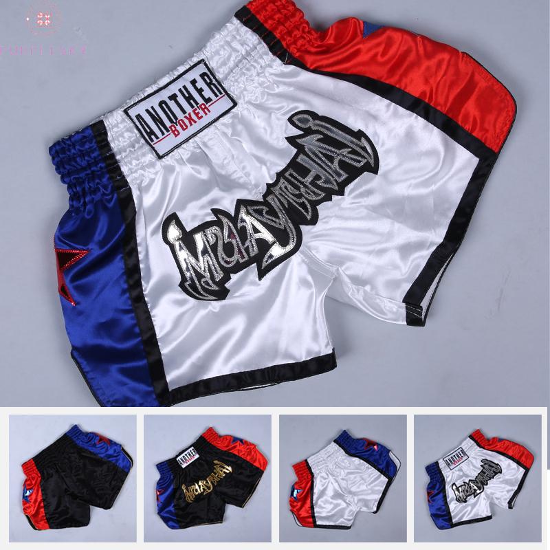 Quần Short Thoáng Khí Tập Boxing / Muay Thái Cho Nam Nữ Xs-3Xl