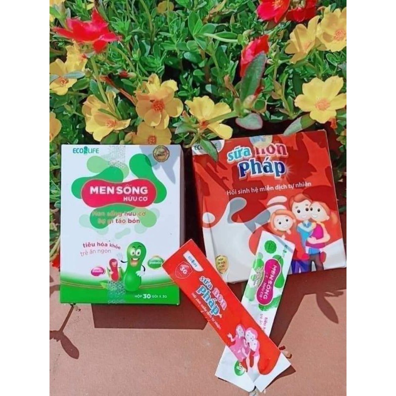 combo 2 hộp.Men sống Hữu cơ và Sữa non pháp | BigBuy360 - bigbuy360.vn